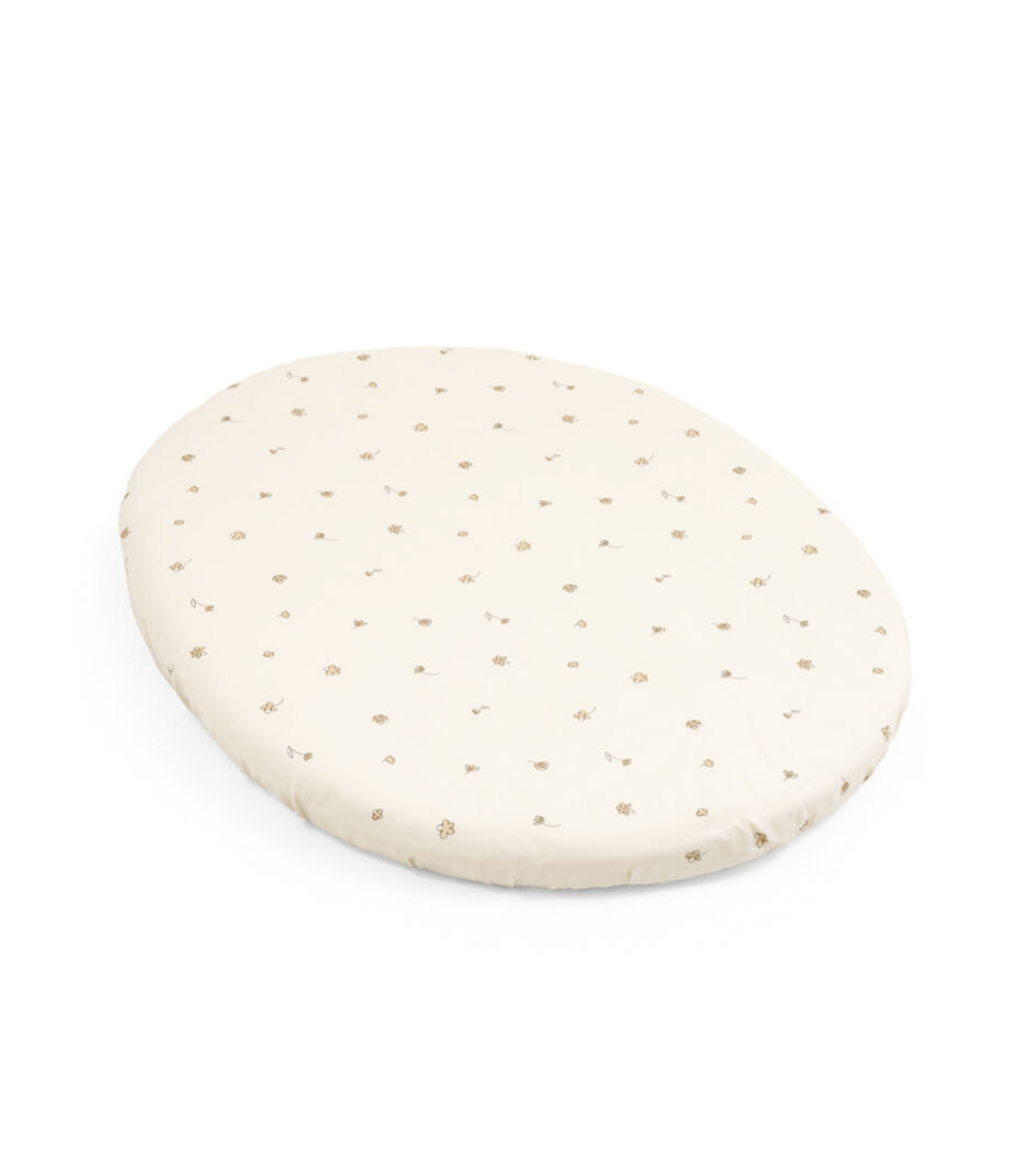 Stokke® Sleepi™ Mini Fitted Sheet Flower Ecru, Flower Ecru, mainview